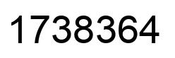 Número 1738364 imagen negro