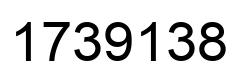 Number 1739138 black image