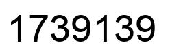 Number 1739139 black image