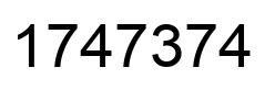 Número 1747374 imagen negro