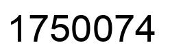 Number 1750074 black image
