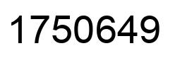 Number 1750649 black image