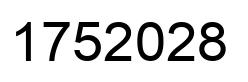 Number 1752028 black image