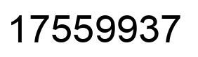 Number 17559937 black image