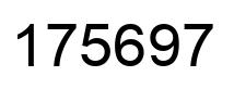 Número 175697 imagen negro