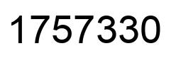 Number 1757330 black image