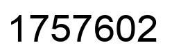 Number 1757602 black image
