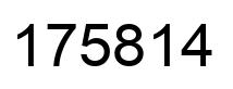Número 175814 imagen negro