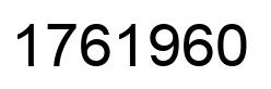 Number 1761960 black image