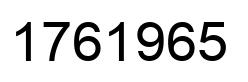 Número 1761965 imagen negro