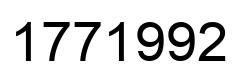 Número 1771992 imagen negro