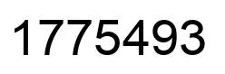 Número 1775493 imagen negro