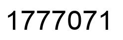 Number 1777071 black image