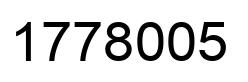 Number 1778005 black image