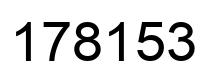 Number 178153 black image