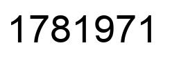 Number 1781971 black image