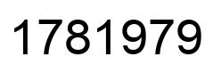 Number 1781979 black image