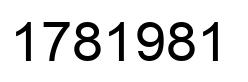 Number 1781981 black image
