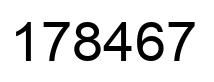 Número 178467 imagen negro