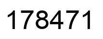 Número 178471 imagen negro