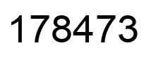 Número 178473 imagen negro