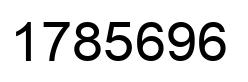 Number 1785696 black image
