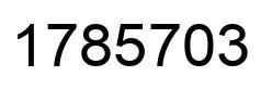 Number 1785703 black image