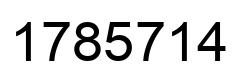 Número 1785714 imagen negro