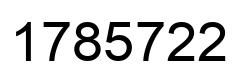 Número 1785722 imagen negro