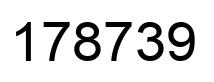 Número 178739 imagen negro