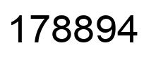 Número 178894 imagen negro