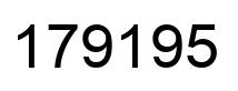 Número 179195 imagen negro