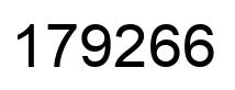 Number 179266 black image