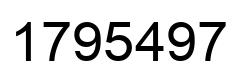 Número 1795497 imagen negro