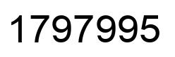 Number 1797995 black image