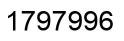 Number 1797996 black image