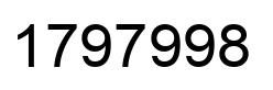 Number 1797998 black image