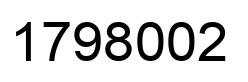 Número 1798002 imagen negro