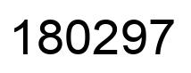 Number 180297 black image