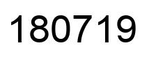 Number 180719 black image