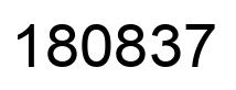 Number 180837 black image