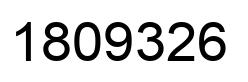 Number 1809326 black image
