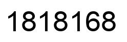 Number 1818168 black image