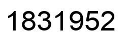 Número 1831952 imagen negro