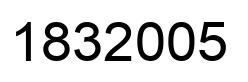 Número 1832005 imagen negro