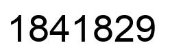 Number 1841829 black image