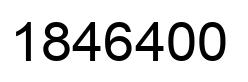 Number 1846400 black image