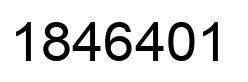 Number 1846401 black image