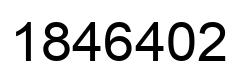 Number 1846402 black image