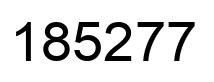 Número 185277 imagen negro